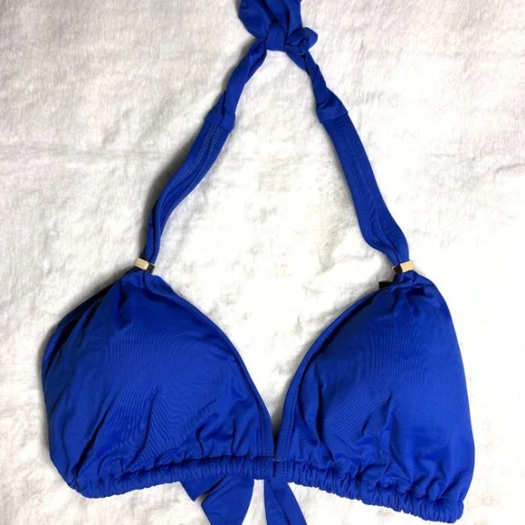 NEW! La Blanca Sapphire Halter Bikini Top - Picture 3 of 7